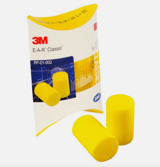 3M EAR Classic Foam Ear Plugs, Sleep Aid, SNR 28dB Factory Sealed 100% Hygienic