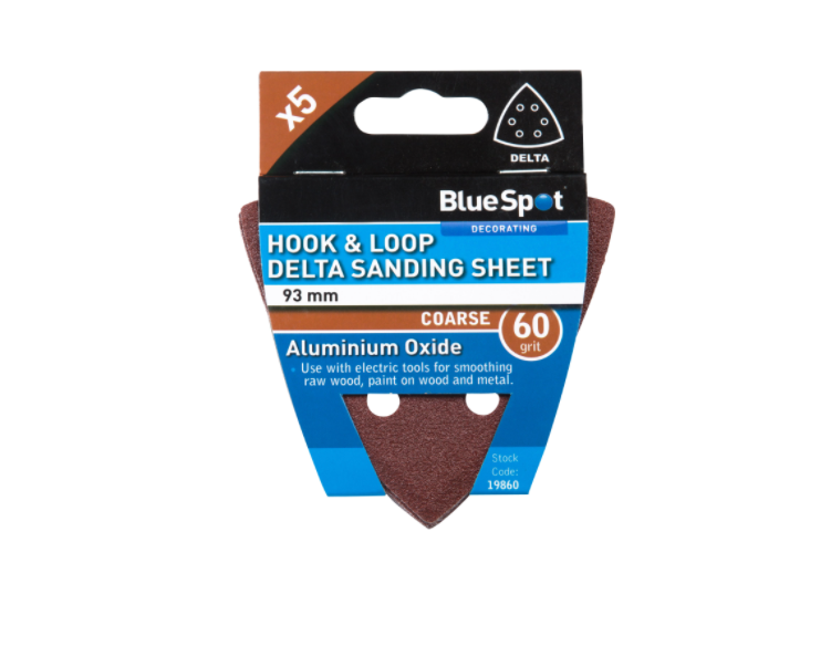 Blue Spot Tools 19860 60 Grit Delta Sanding Sheets