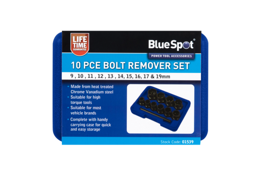 BlueSpot Tools - Bolt Remover Set 9-19mm  10 Piece 01539