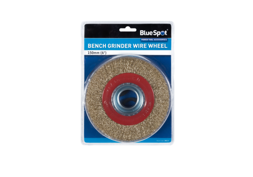 BlueSpot Tools 19214 150mm (6") Bench Grinder Wire Wheel