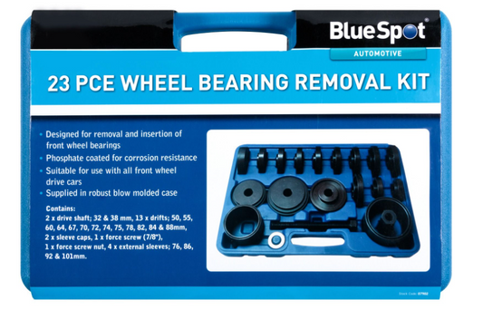 BlueSpot 07902 23 PCE Wheel Bearing Removal Kit