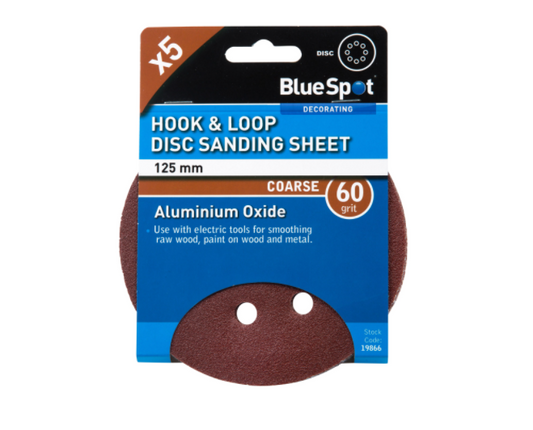 Blue Spot Tools 60 Grit Sanding Discs