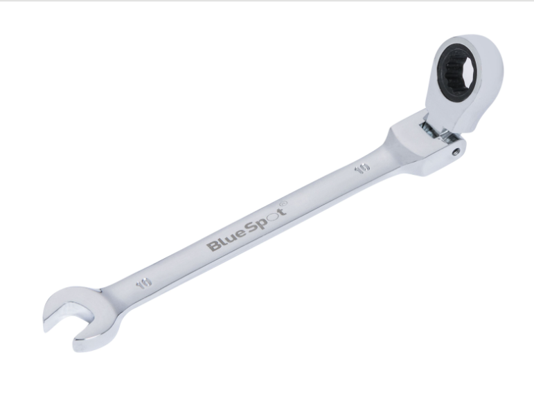 BlueSpot 05102 180 Flexible Head Ratchet Spanner 10mm