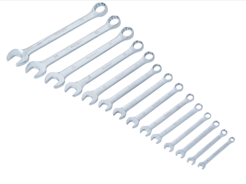 BlueSpot 04125 Metric Spanner Set 14pc Combination Spanner 6-26mm