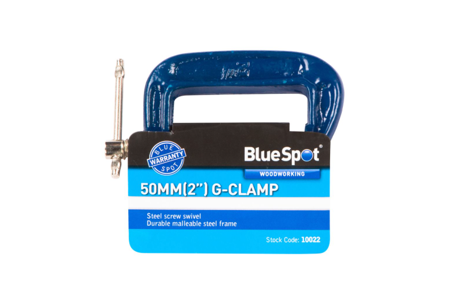 BlueSpot 10022 2-inch Fine Thread G-clamp