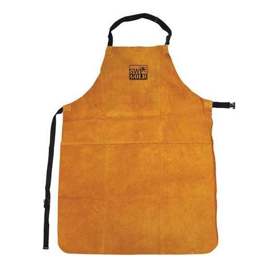 Gold Welders Apron 24x36 Buckle and Strap