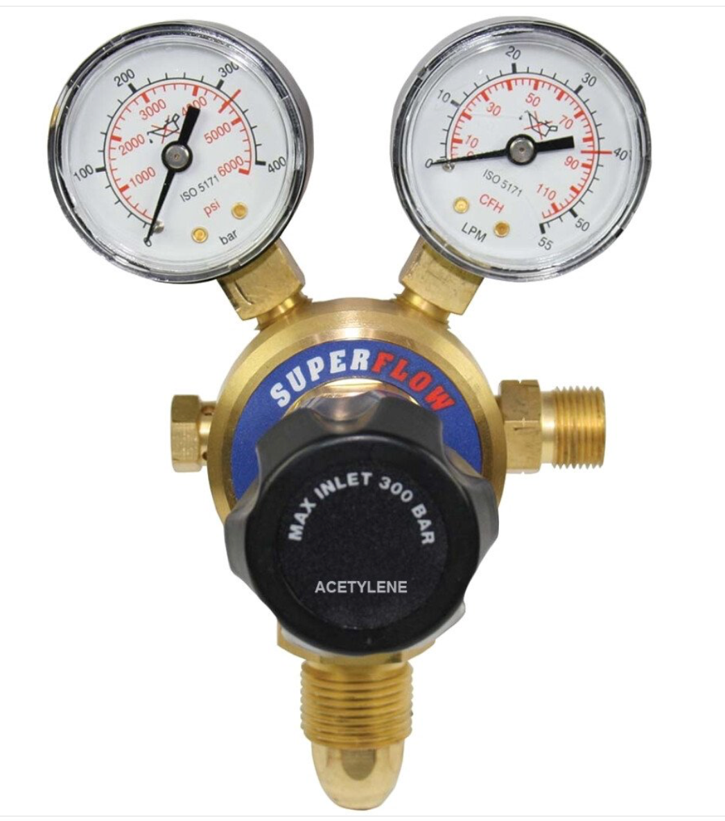 Acetylene Single Stage 2 gauge regulator