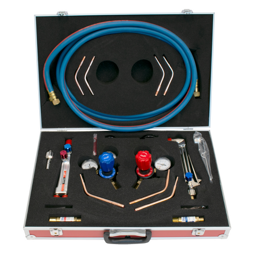 Portable Gas Welding Cutting Kit Type 5 Torch, Hose, Regulator, Spark Arrester SWP LS2027